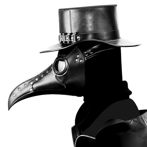 Black Long Nose Beak Steampunk Bird Mask by BDStyle