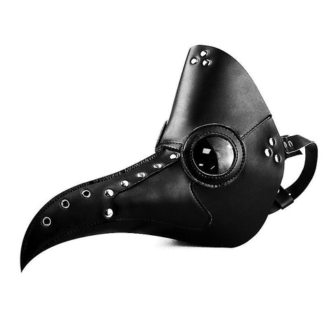 Black Long Nose Beak Steampunk Bird Mask by BDStyle