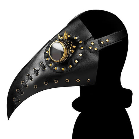 Steampunk Stitch Rivets Beak Mask by BDStyle