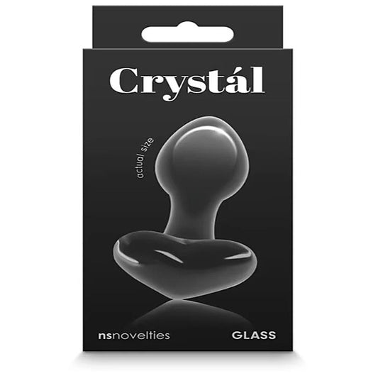 Crystal Heart Glass Butt Plug by NS Novelties