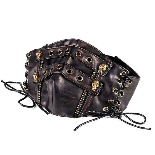 Steampunk Strappy Skull Splice Mask by BDStyle