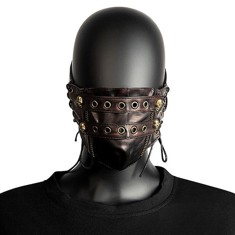 Steampunk Strappy Skull Splice Mask by BDStyle