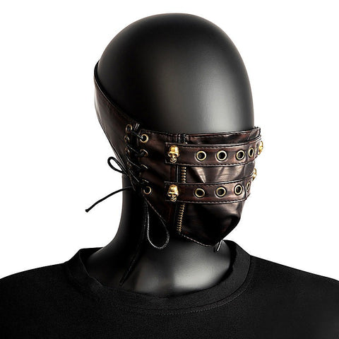 Steampunk Strappy Skull Splice Mask by BDStyle