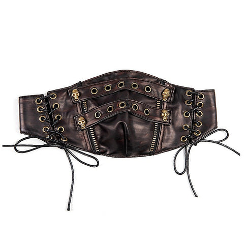 Steampunk Strappy Skull Splice Mask by BDStyle