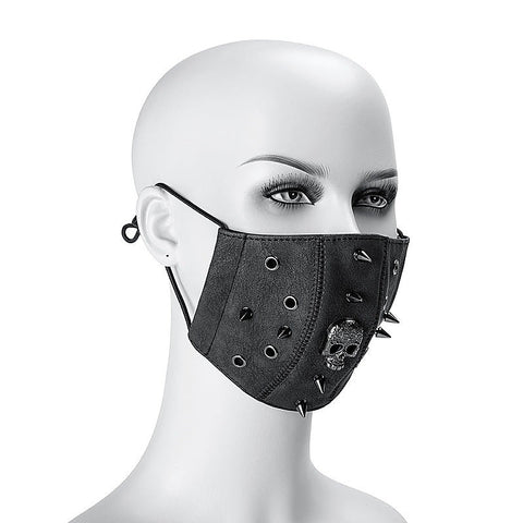 Steampunk Skull Rivets Adjustable Mask by BDStyle