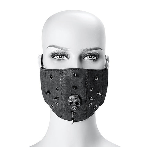 Steampunk Skull Rivets Adjustable Mask by BDStyle