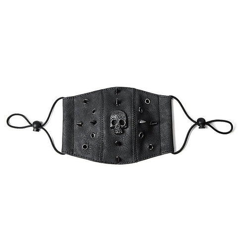 Steampunk Skull Rivets Adjustable Mask by BDStyle