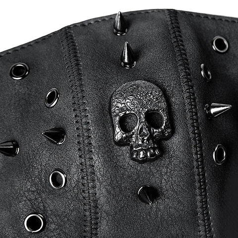 Steampunk Skull Rivets Adjustable Mask by BDStyle