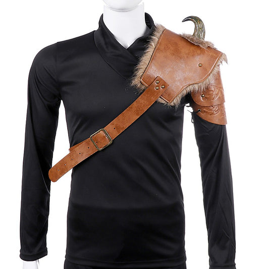 Mens Horned Shoulder Armor Fetish Wear by BDStyle