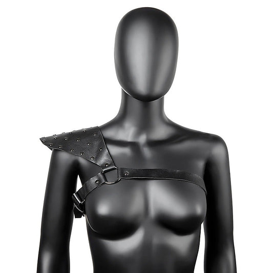 One Shoulder Fetish Play Chest Harness by BDStyle