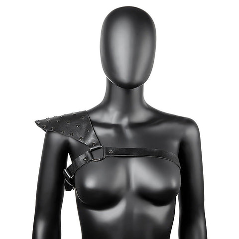 One Shoulder Fetish Play Chest Harness by BDStyle