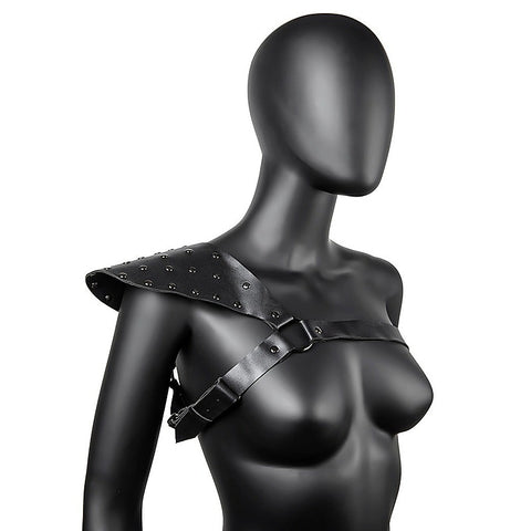 One Shoulder Fetish Play Chest Harness by BDStyle