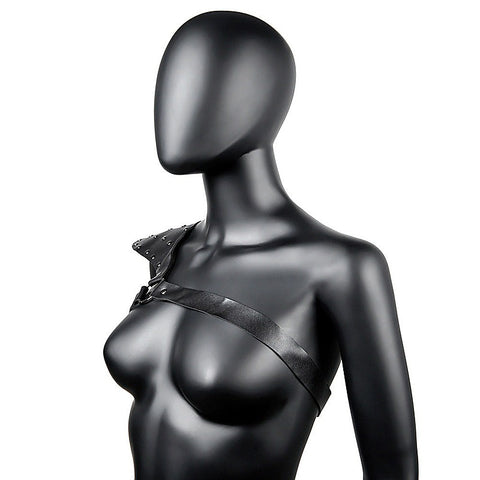 One Shoulder Fetish Play Chest Harness by BDStyle
