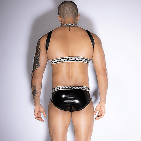 Sexy Extreme Two Piece Men's Bodysuit by Love In Leather
