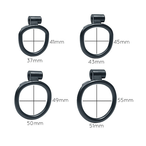 Micro Cock Cage 4 Interchangeable Rings by Love In Leather