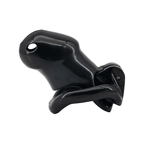 Resin Male Chastity Cage Black by Love In Leather