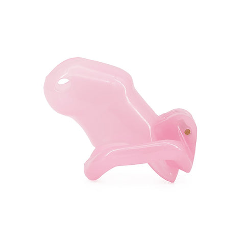 Resin Male Chastity Cock Cage Pink by Love In Leather