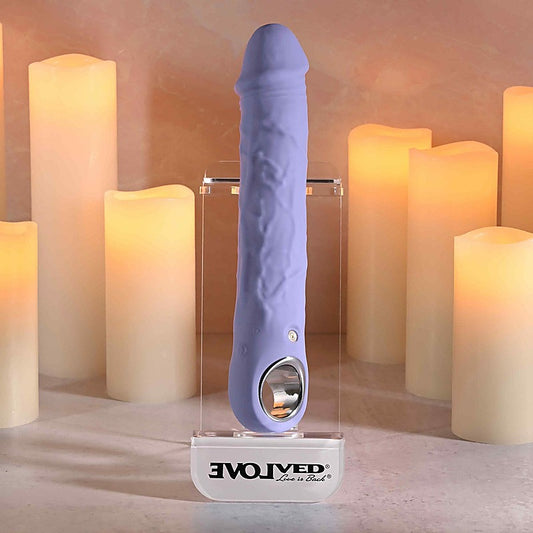 LARGE PURPLE FANTASY USB Rechargeable Vibrator by Evolved
