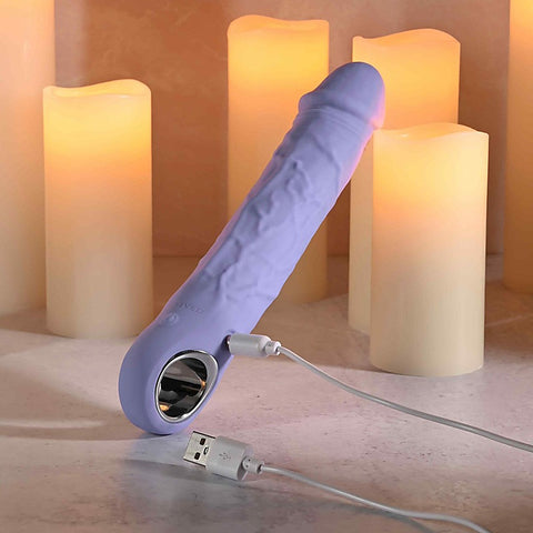 LARGE PURPLE FANTASY USB Rechargeable Vibrator by Evolved