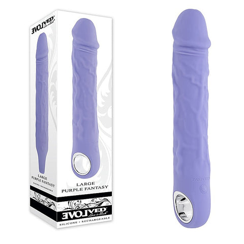 LARGE PURPLE FANTASY USB Rechargeable Vibrator by Evolved