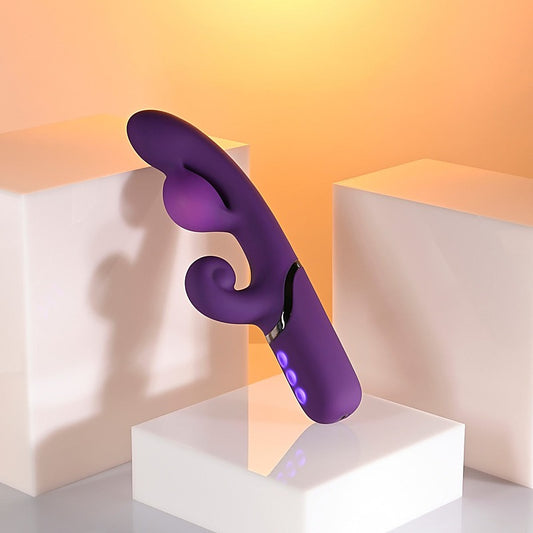 Pleasure Puff Rechargeable Inflatable Rabbit Vibe by Evolved