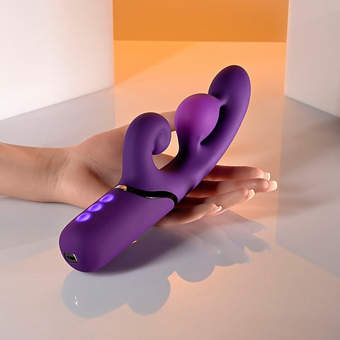 Pleasure Puff Rechargeable Inflatable Rabbit Vibe by Evolved