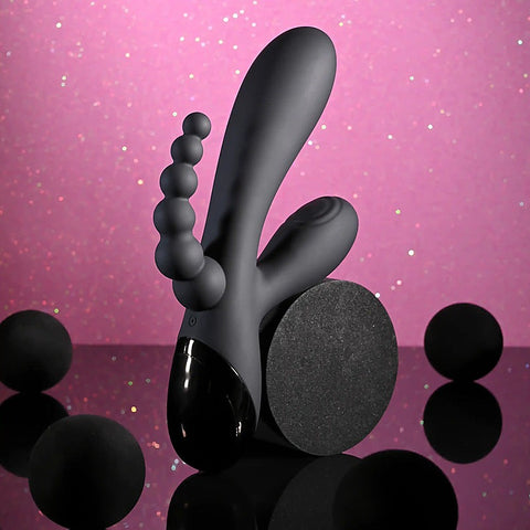 TRIPLE ACES Rechargeable Triple Stimulator Vibe by Evolved