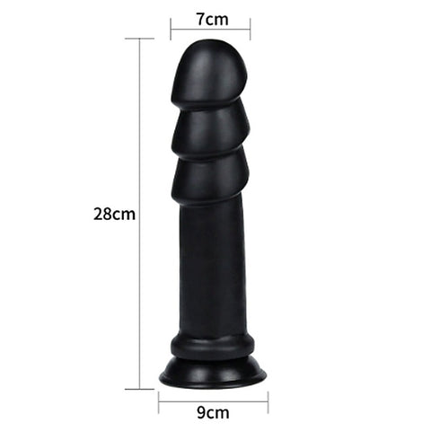 King Sized Anal Ripples Mega Butt Plug by Lovetoy