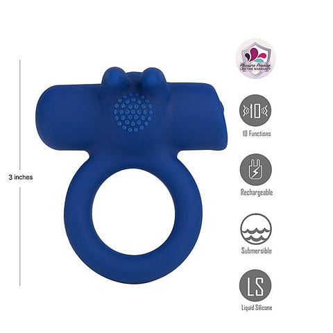 Maia HUXLEY Rechargeable Vibrating Cock Ring by Maia Toys