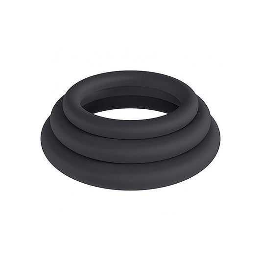 LEVELZ Classic Silicone Cock Ring Set L/XL/XXL by Shots Toys