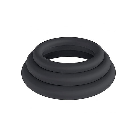 LEVELZ Classic Silicone Cock Ring Set L/XL/XXL by Shots Toys