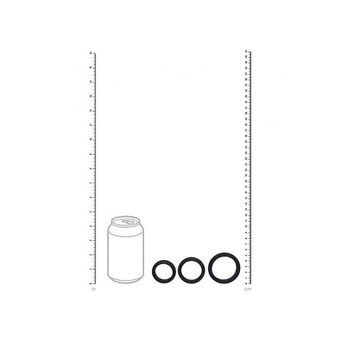 LEVELZ Wide O Silicone Cock Ring Set by Shots Toys