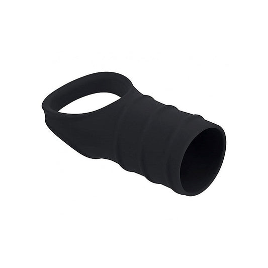 LEVELZ Silicone Cock Ring and Ribbed Sleeve by Shots Toys