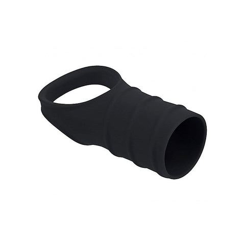 LEVELZ Silicone Cock Ring and Ribbed Sleeve by Shots Toys