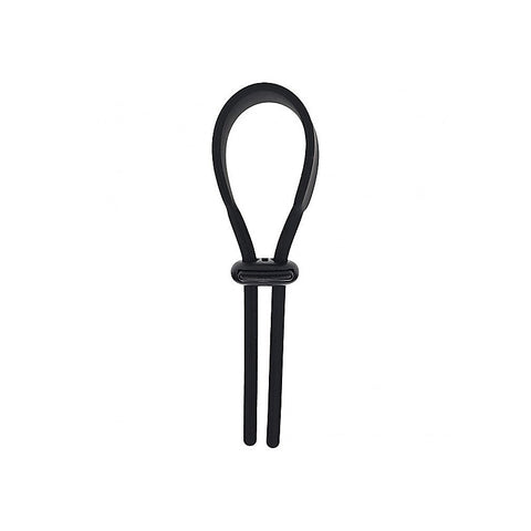 Wide Adjustable Silicone Lasso Cock Ring by Shots