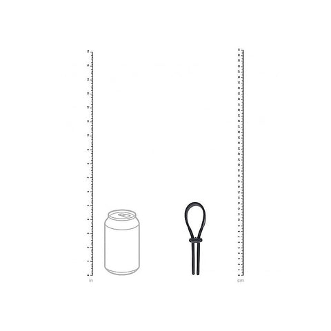 Wide Adjustable Silicone Lasso Cock Ring by Shots