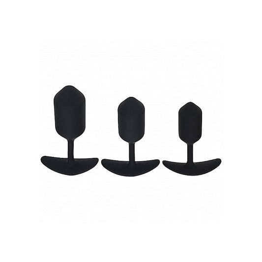 LEVELZ 3 Pack Silicone Weighted Anal Plug Training Set