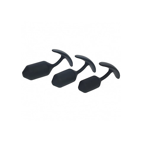 LEVELZ 3 Pack Silicone Weighted Anal Plug Training Set