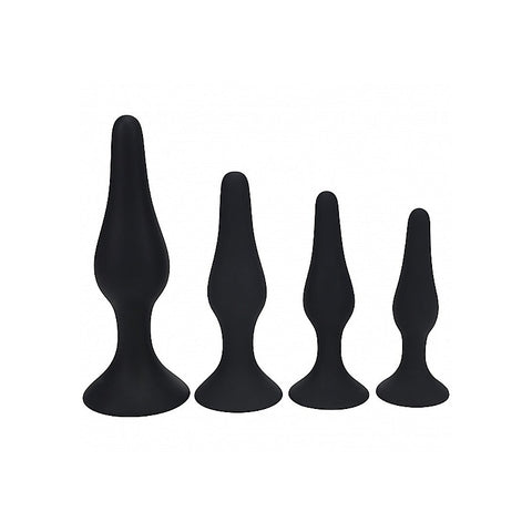 LEVELZ Slim Silicone Anal Plug Kit of 4 Sizes by Shots Toys