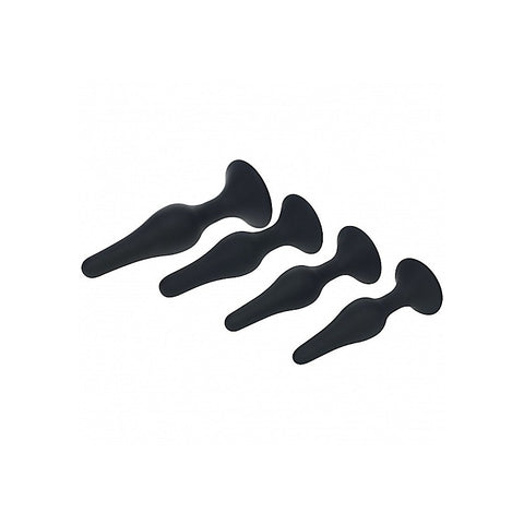 LEVELZ Slim Silicone Anal Plug Kit of 4 Sizes by Shots Toys
