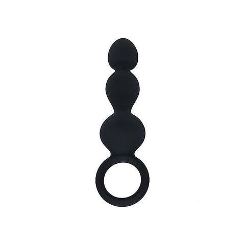 LEVELZ Beaded Silicone Anal Probe with Loop by Shots Toys