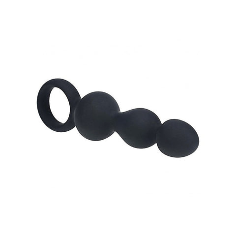 LEVELZ Beaded Silicone Anal Probe with Loop by Shots Toys