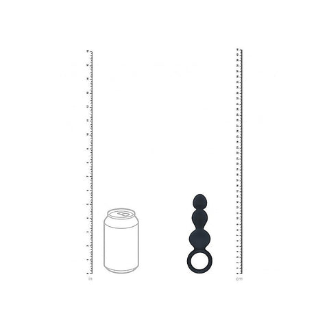 LEVELZ Beaded Silicone Anal Probe with Loop by Shots Toys