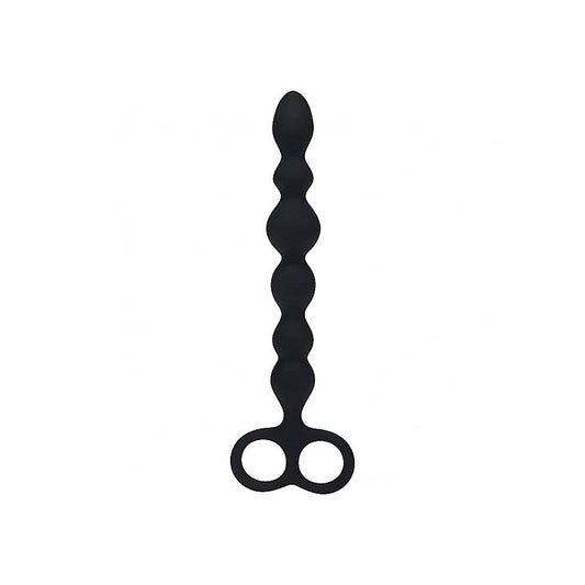 LEVELZ Beaded Silicone Anal Probe with Double Loop