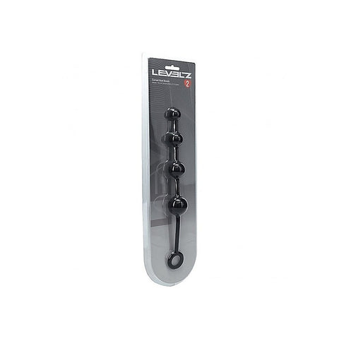 LEVELZ Curved Silicone Anal Play Beads by Shots Toys