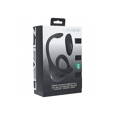LEVELZ Vibrating TriO Cock Ring by Shots Toys
