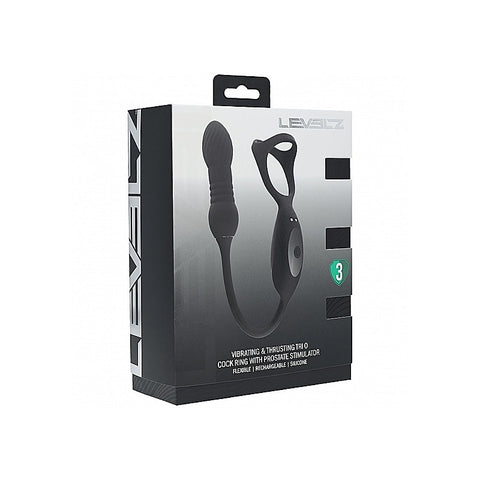 LEVELZ Vibrating TriO Cock Ring by Shots Toys