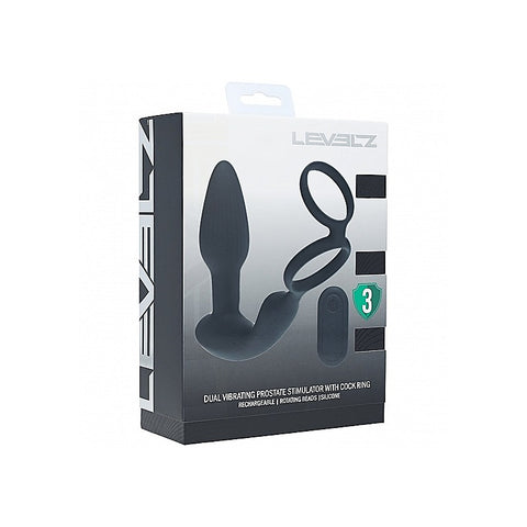 LEVELZ Dual Vibrating Prostate Stimulator by Shots Toys
