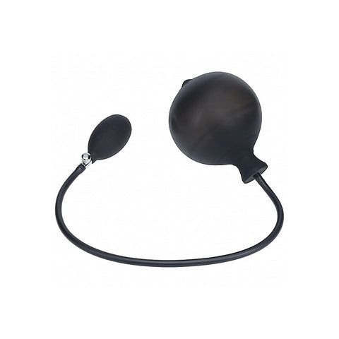 LEVELZ Ribbed Silicone Inflatable Anal Plug by Shots Toys