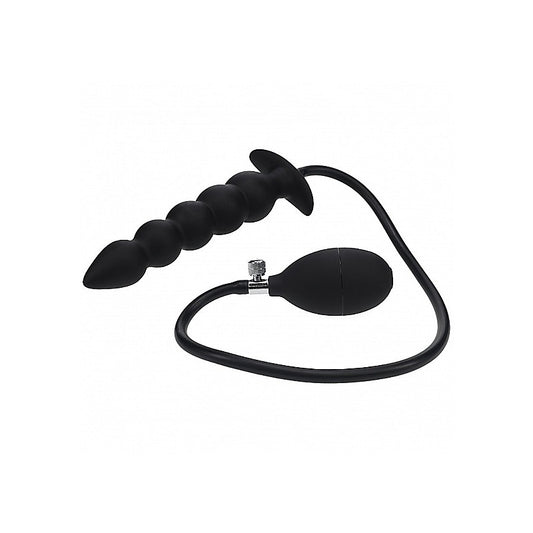 Beaded Inflatable Silicone Anal Plug by Shots Toys